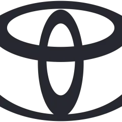 Logo Toyoty, symbolizujące japońskie korzenie i globalną obecność marki.